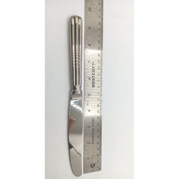 Pottery Barn TOULOUSE PLACE Dinner Knife Glossy Stainless Flatware 18/10 - Picture 2 of 4